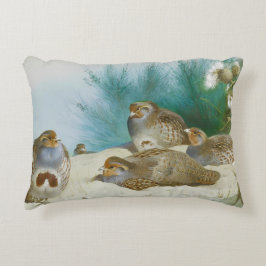 Cojín Decorativo perdiz inglesa con gorjeo y silbatos, arte