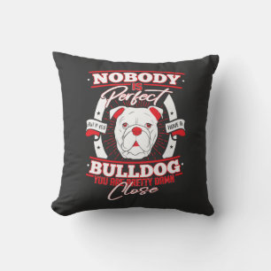 Cojín Decorativo Perfección de Bulldog Amor por los Perros
