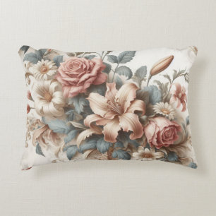 Cojín Decorativo Perfección floral anticuada ligera