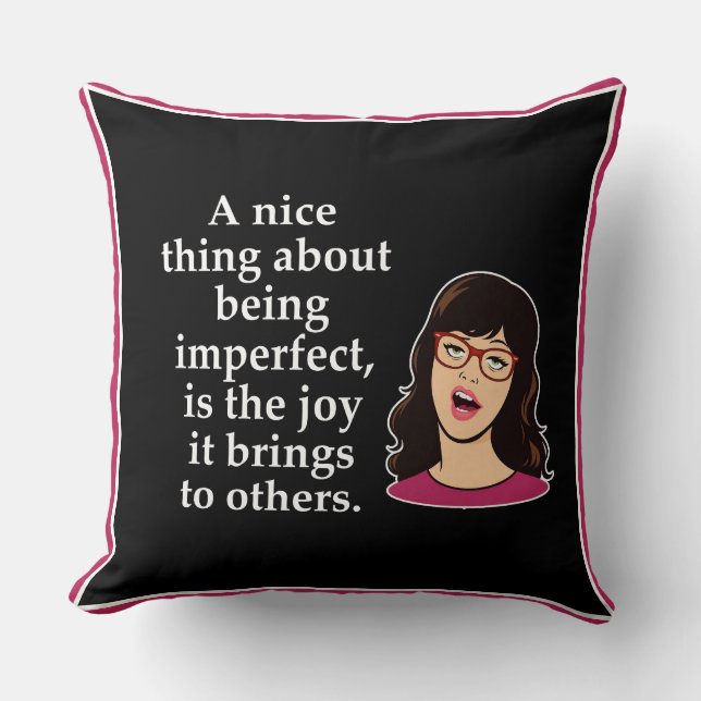 Cojín Decorativo Perfectamente imperfecto (Anverso)