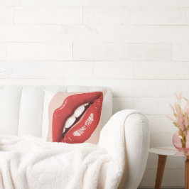 Cojín Decorativo Perfectly Beautiful Lips on a Valentines Day 