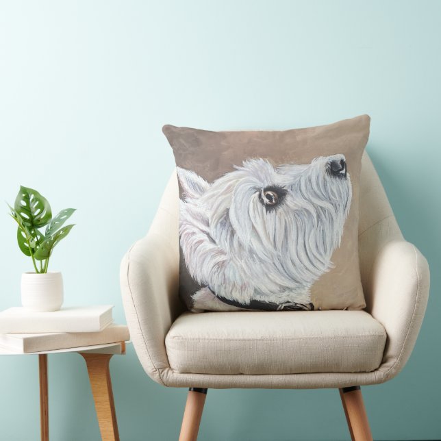 Cojín Decorativo Perfil B de Westie (Silla)