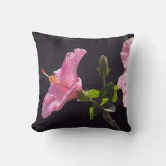 Cojín Decorativo Perfil de la flor hibiscus