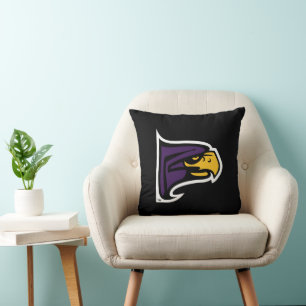 Cojín Decorativo Perfil de mascota del halcón de Hunter College