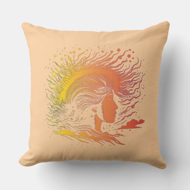 Cojín Decorativo Perfil de Serene Woman. (Anverso)