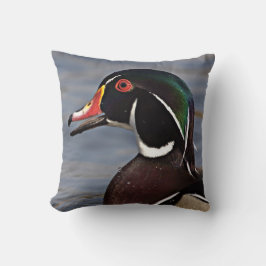 Cojín Decorativo Perfil de un pato maderero