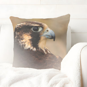 Cojín Decorativo Perfil visto de un halcón peregrino