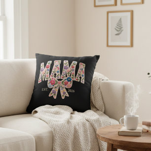 Cojín Decorativo Perla Floral Mama Varsity Arte Femenino