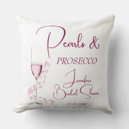 Cojín Decorativo Perlas y ducha marital elegante moderna del prosec