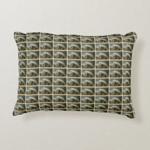 Cojín Decorativo Perón blanco, gran hierba, aves auduónicas de Amér