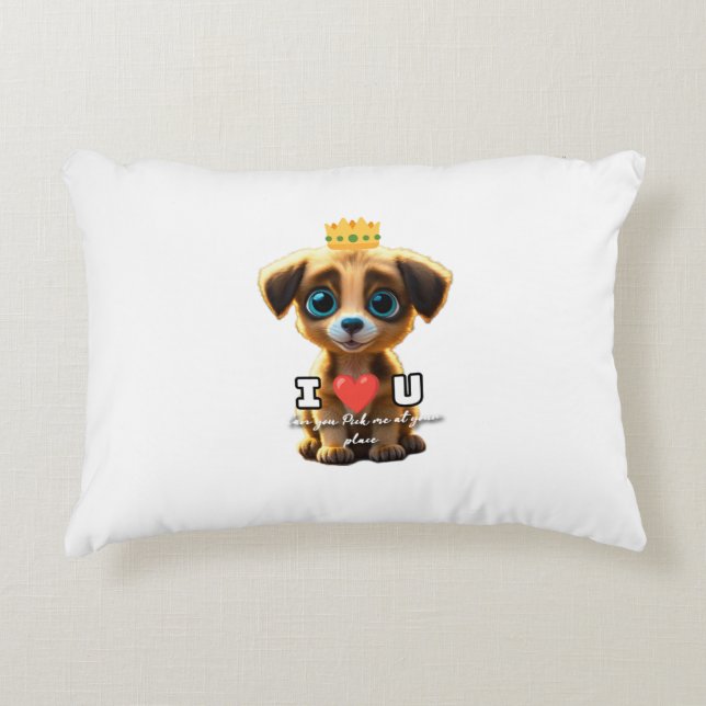 Cojín Decorativo Perrito de corte (Anverso)