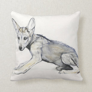 Cojín Decorativo Perrito de lobo árabe adolescente 2009