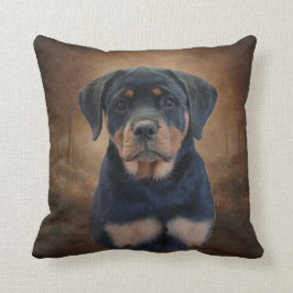 Cojín Decorativo Perrito de Rottweiler
