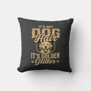 Cojín Decorativo Perrito Golden Retriever Divertido Pelo Brillante