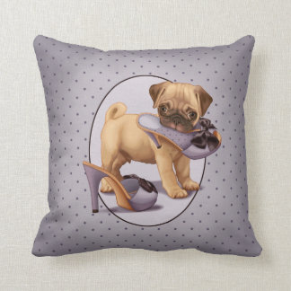 Cojín Decorativo Perrito y zapato del barro amasado