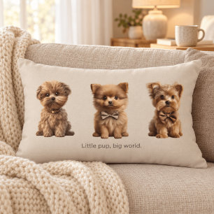 Cojín Decorativo Perritos Adorables Amantes de Perros Adorables