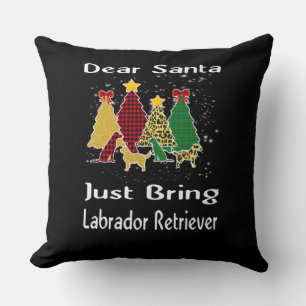 Cojín Decorativo Perro Amante Santa Trae A Labrador