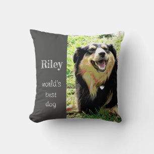 Cojín Decorativo perro añada tu decoración personalizado de cita fo