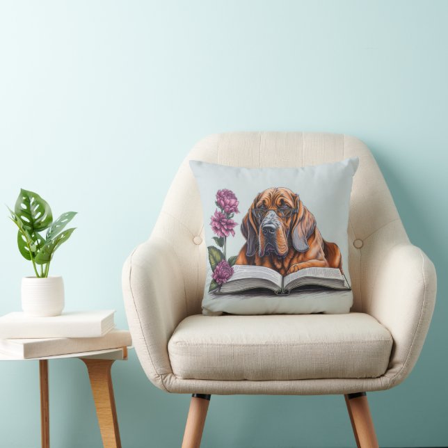 Cojín Decorativo Perro Bloodhound (Silla)