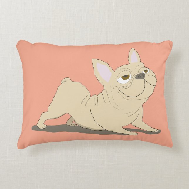 Cojín Decorativo perro boca abajo (Anverso)