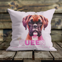 Cojín Decorativo Perro Boxer: Maestro de la Reina