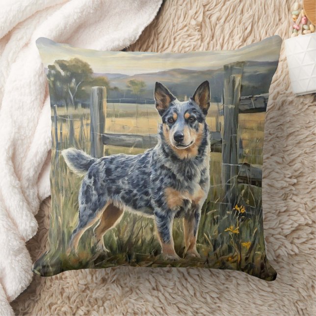 Cojín Decorativo Perro Boyero Australiano (Manta)