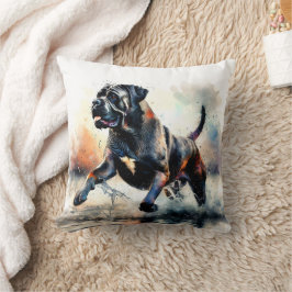 Cojín Decorativo Perro Cane Corso acuarela