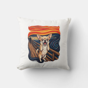 Cojín Decorativo Perro Chihuahua Gritando Grito Puente_1