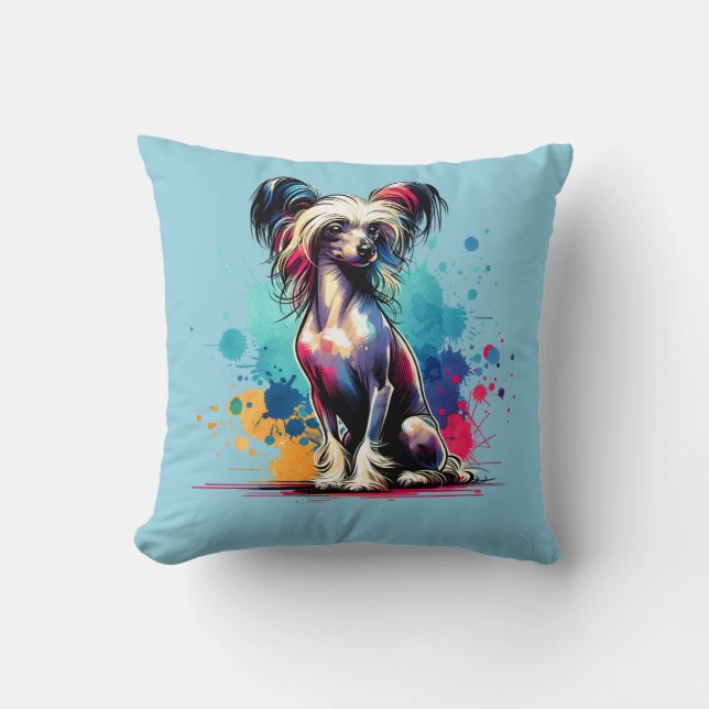 Cojín Decorativo Perro chino en reposo (Anverso)