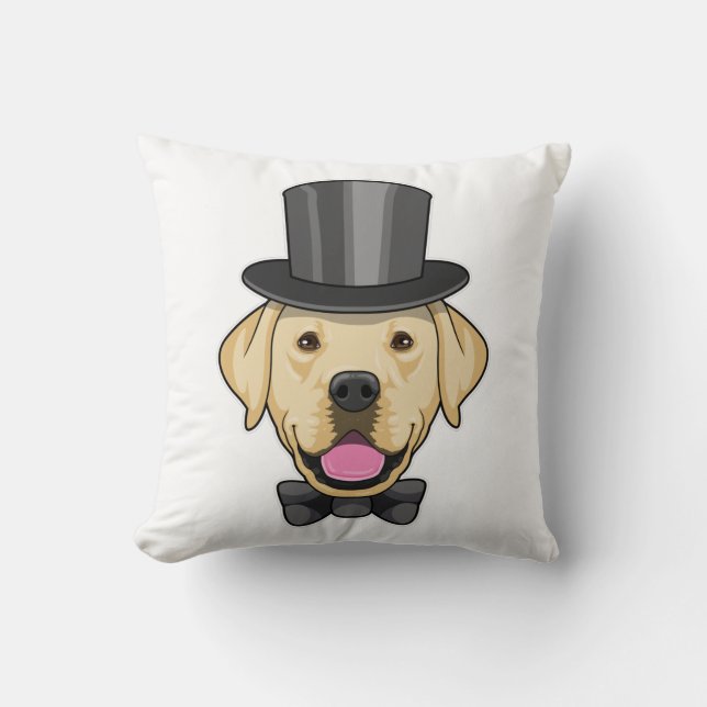 Cojín Decorativo Perro como novio con reverencia (Anverso)
