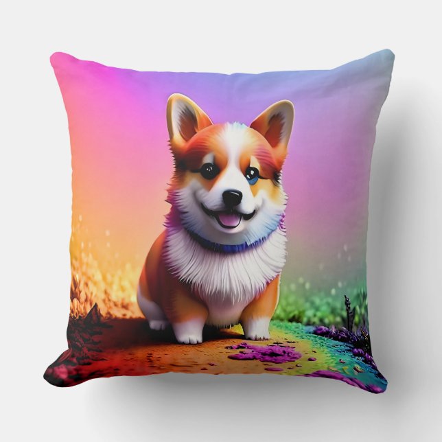 Cojín Decorativo Perro Corgi De Cachorro Cúpido-36475 (Anverso)
