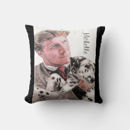 Cojín Decorativo Perro dálmata perros adorables nombre esporádico a