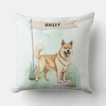 Perro de Agua Noruego Acuarela Personalizado