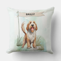 Perro de agua Otterhound personalizado acuarela
