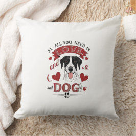 Cojín Decorativo Perro de amor Pillow