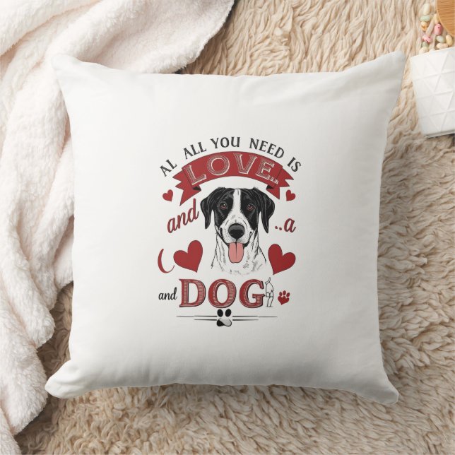 Cojín Decorativo Perro de amor Pillow (Manta)