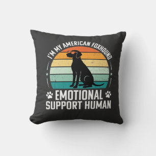 Cojín Decorativo Perro de apoyo emocional humano Foxhound americano