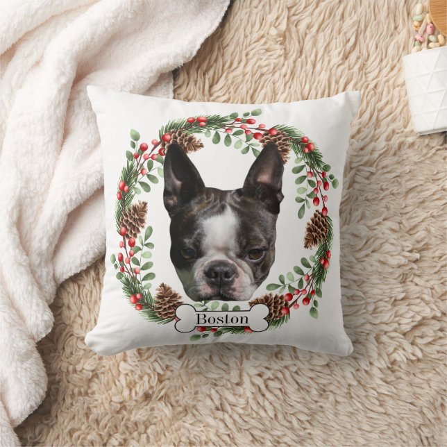 Cojín Decorativo Perro de Boston Terrier (Manta)