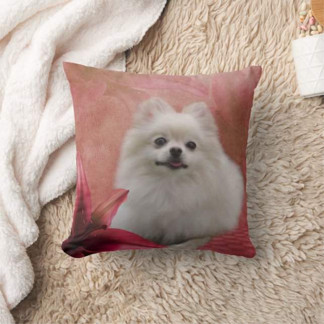 Cojín Decorativo Perro de Cute Pomerania (Manta)