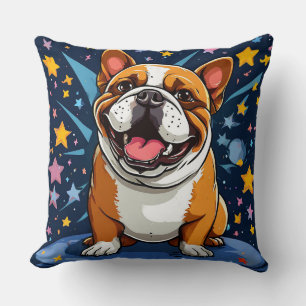 Cojín Decorativo Perro de dibujos animados lindo