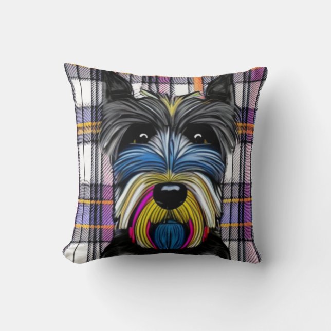 Cojín Decorativo Perro de Escocia (Anverso)