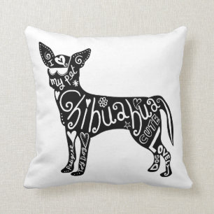 Cojín Decorativo Perro de la chihuahua del mascota