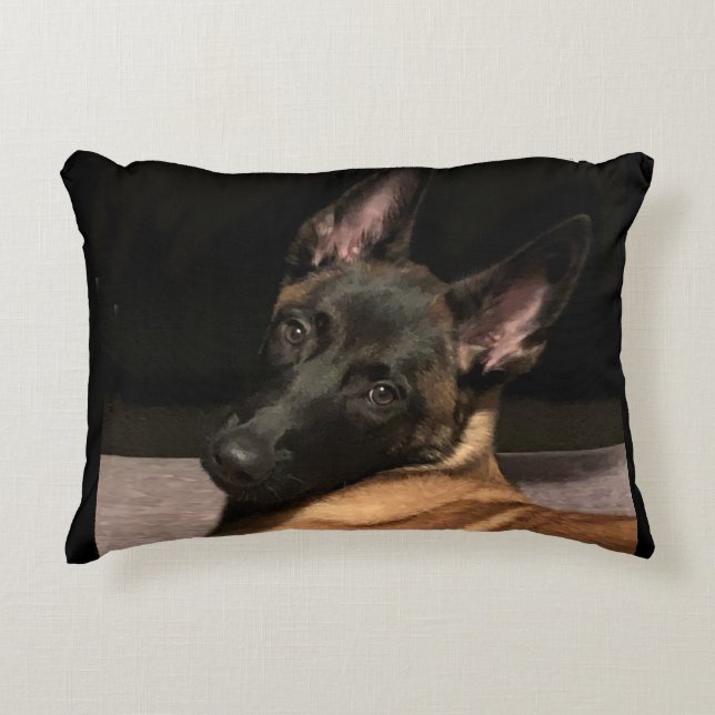 Cojín Decorativo Perro de Malinois (Anverso)