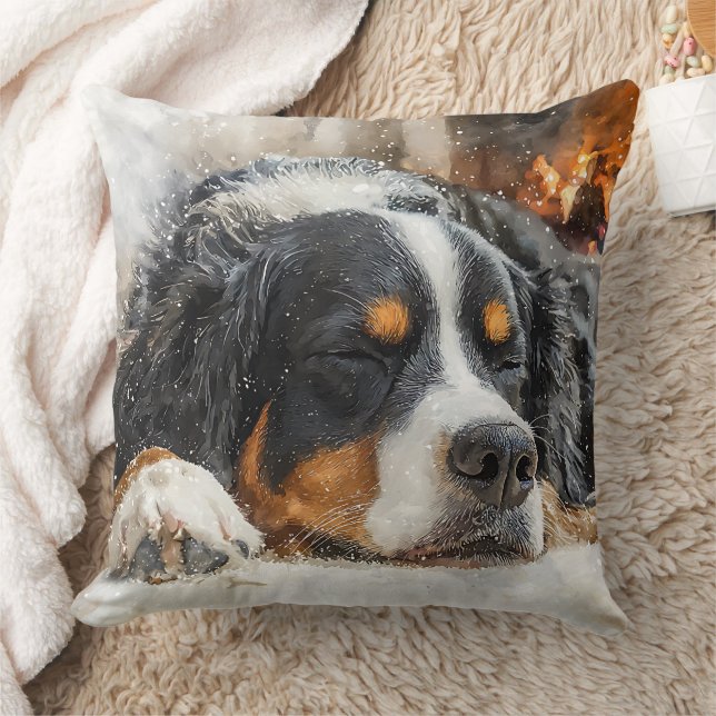 Cojín Decorativo Perro de montaña bernés (Manta)