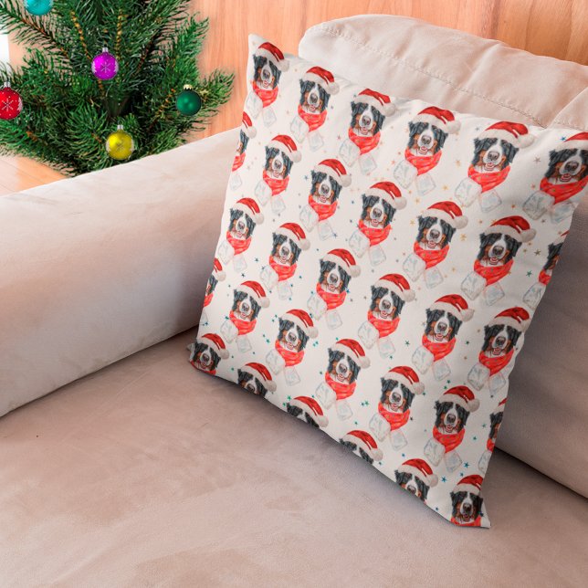Cojín Decorativo Perro de Montaña Bernés Navidad (Subido por el creador)