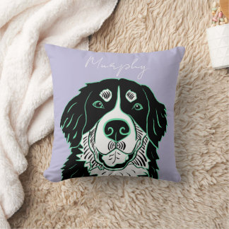 Cojín Decorativo Perro de montaña bernés personalizable