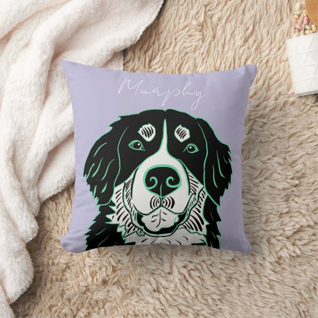 Cojín Decorativo Perro de montaña bernés personalizable   (Manta)