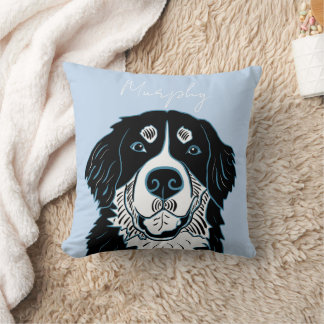 Cojín Decorativo Perro de montaña bernés personalizable  
