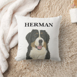Cojín Decorativo Perro de montaña Bernés personalizado