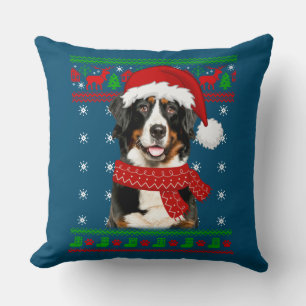 Cojín Decorativo Perro de montaña de Berna Navidades sudorosos cach